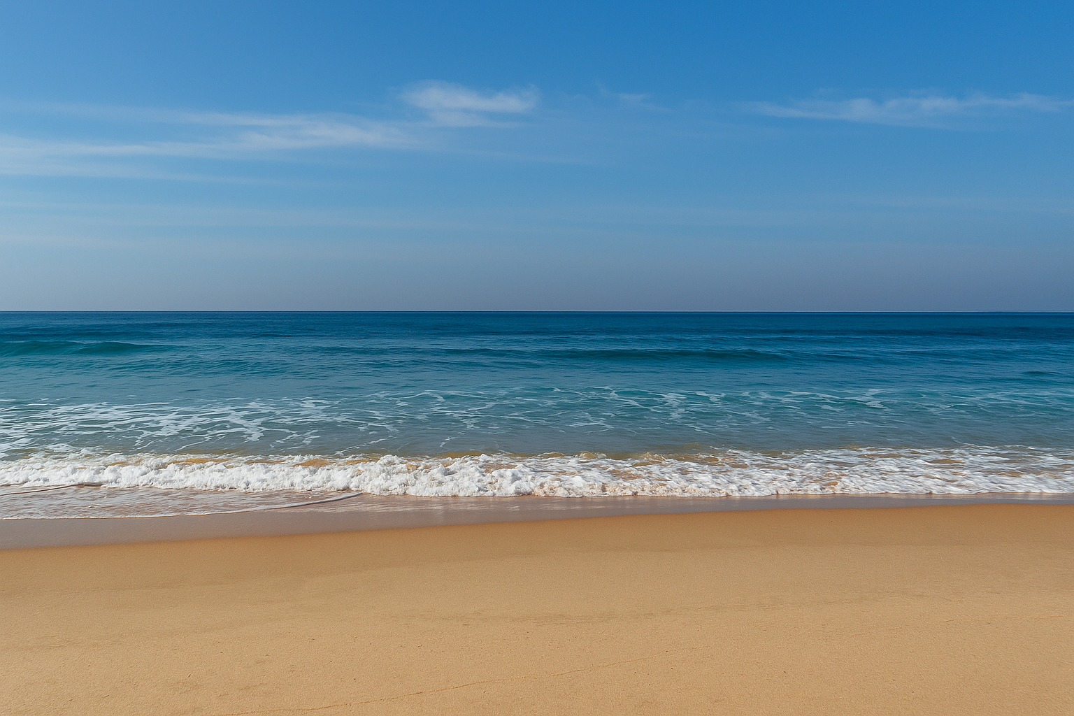 Paesaggio marino con onde e spiaggia